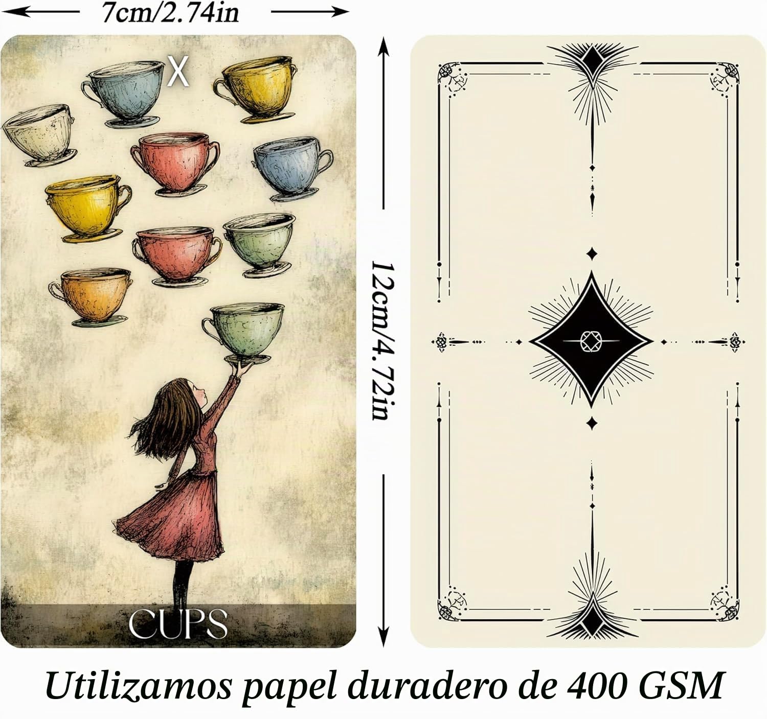 Cartas de tarot Daydream para principiantes, baraja de tarot estilo surrealista de ensueño, cartas de adivinación de la suerte