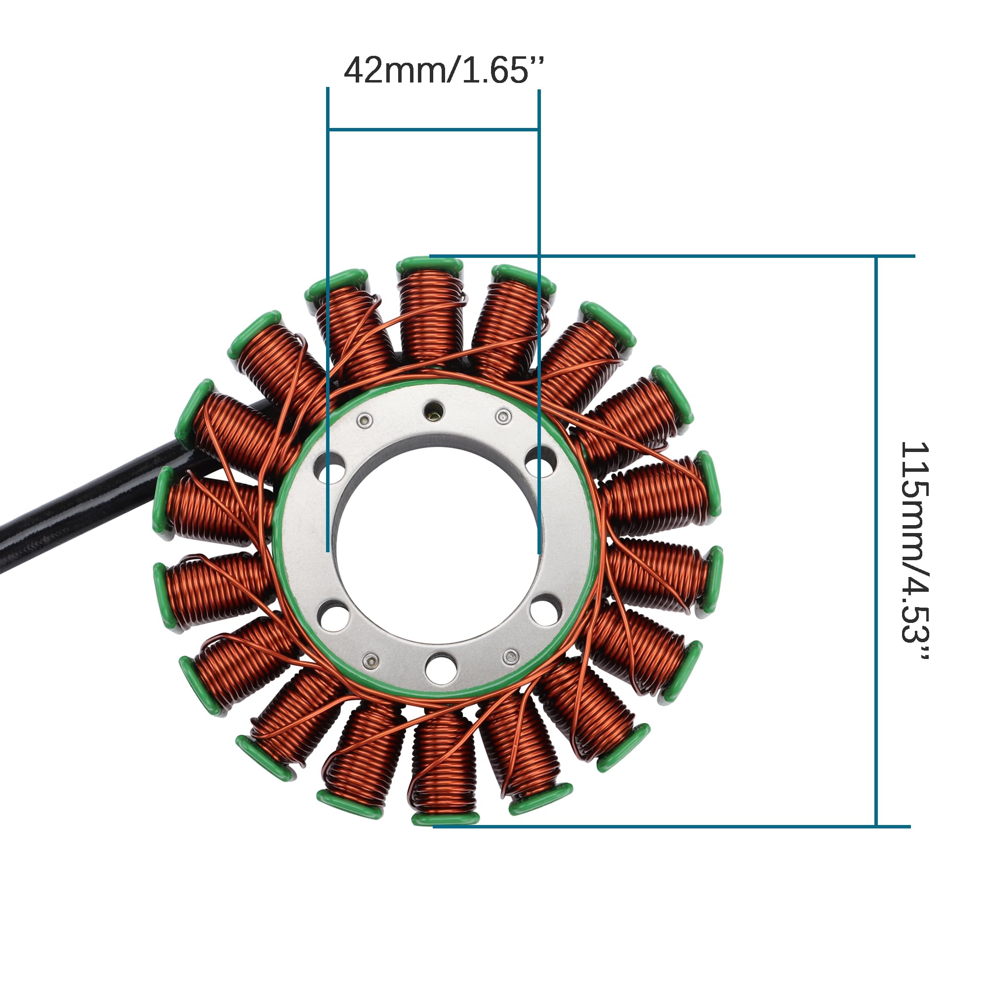 GOOFIT 18 Bobine accessoires bobine stator magnéto allumage moto Pièce de rechange pour Triumph Speed Triple Sprint GT ST Tiger 995 995i 1050 Daytona