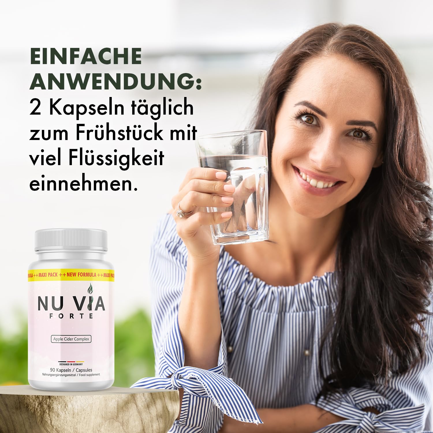 Nu Via Forte Kapseln | Dein zuverlässiger Partner | Für Frauen und Männer | Inhalt 90 Kapseln