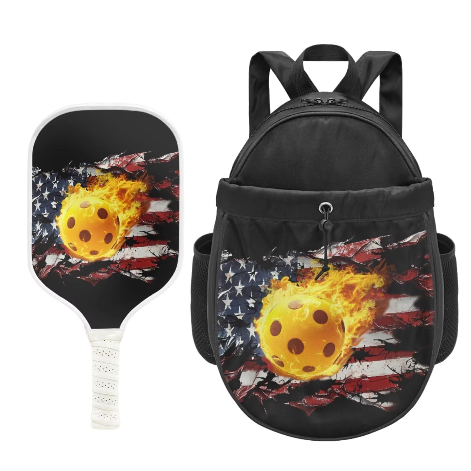 Set di 2 racchette da pickleball, zaino da pickleball, racchette da pickleball, racchette da pickleball, per adulti e adolescenti