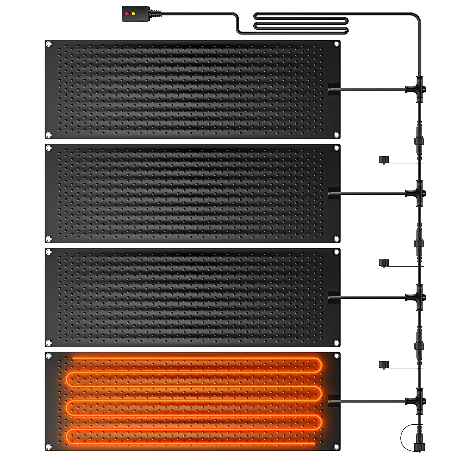 Funomo 4 Pack Heated Snow Melting Mats