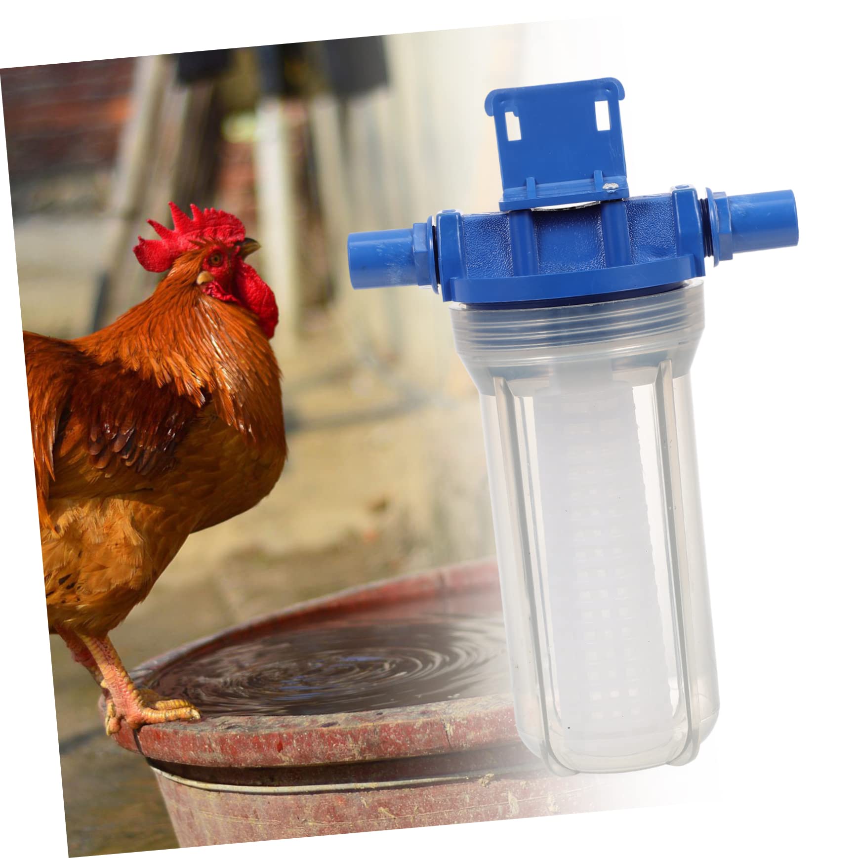 Filtro de Agua para Beber, de Repuesto para Dispensador, Plástico Azul, Mantiene el Agua Fresca para Gallinas y Aves, Uso Agrícola y Hogar