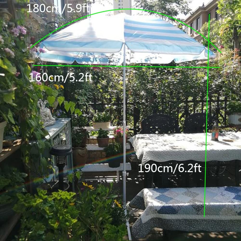 Amazon.co.jp: ガーデンパラソル 直径160cm×高さ190cm ラウンドビーチ