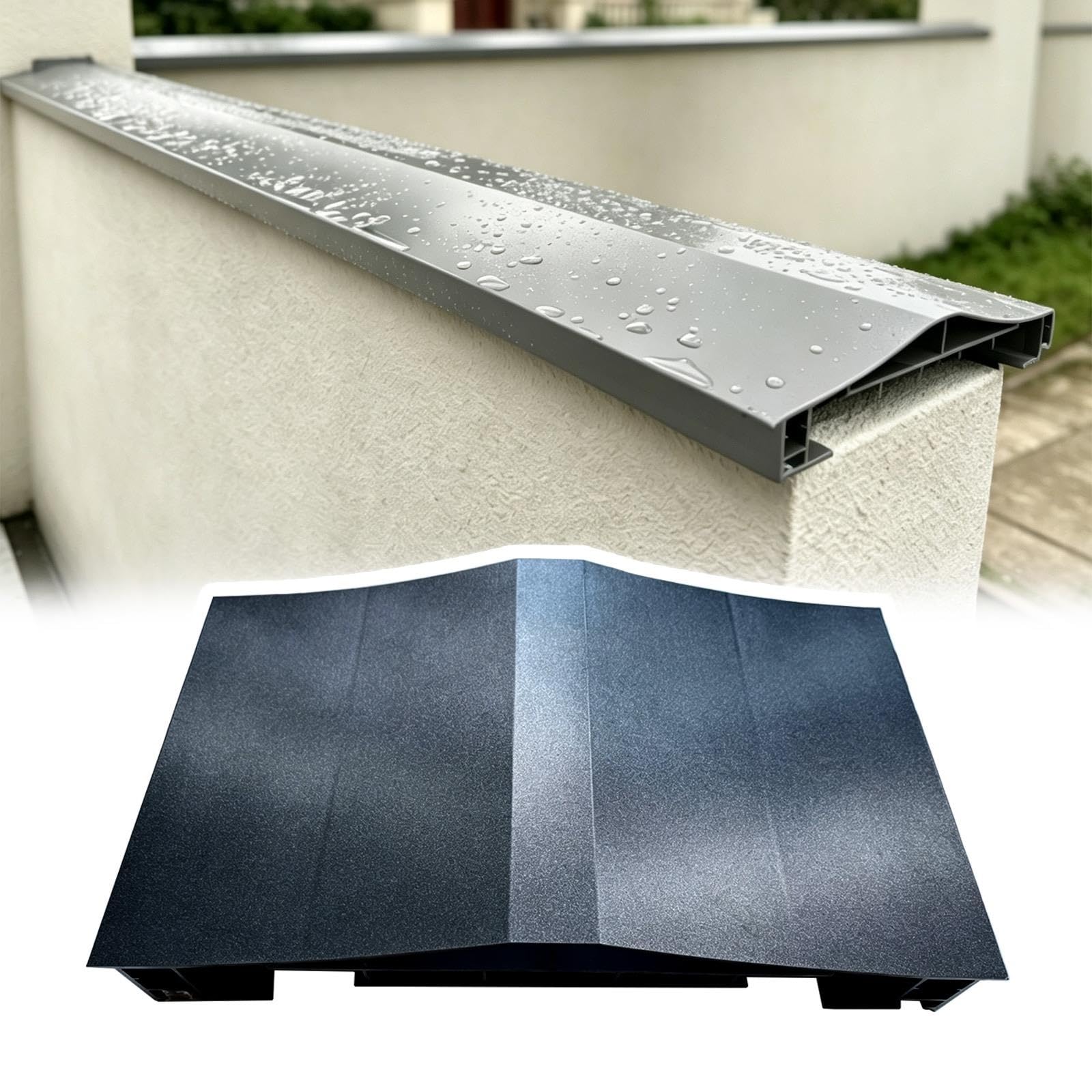 Aluminiowa osłona parapetowa w kształcie litery V, pasuje do szerokości