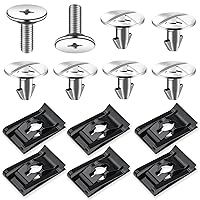 Vista 1 de Tornillos de pasador de cubierta inferior del motor, clips de pasador de cubierta de acceso de radiador premium, clip de sujeción de tornillo