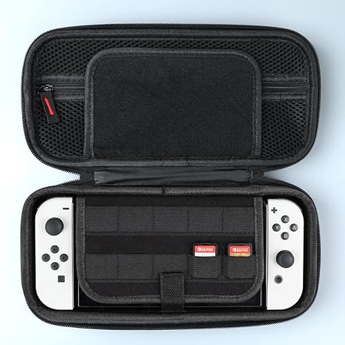 Miniatura 3 de Funda rígida de EVA compatible con Nintendo Switch OLED y modelo Switch, carcasa rígida protectora a prueba de golpes, funda de transporte de viaje