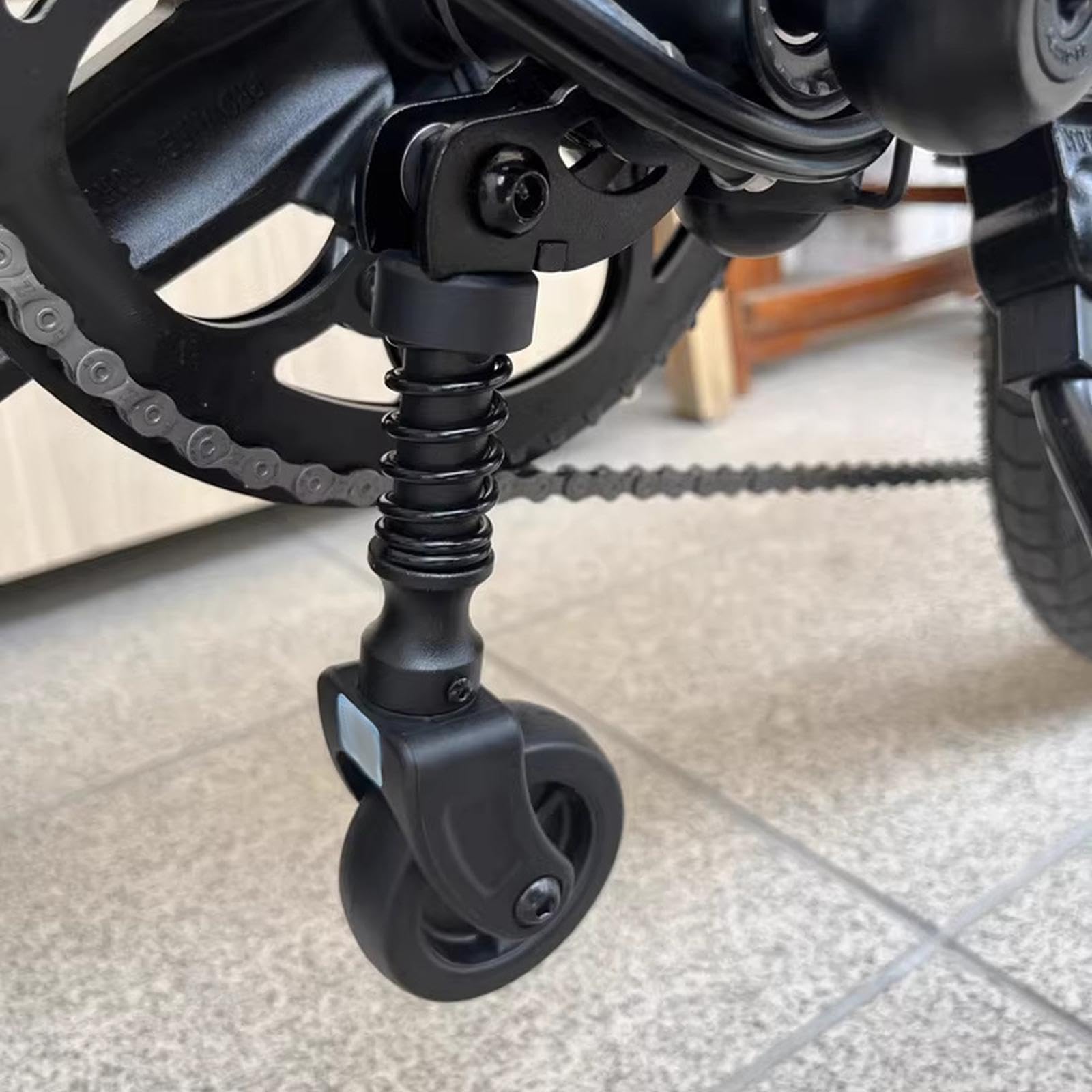 Ruota Ausiliaria per Bicicletta Pieghevole, Accessorio Pratico di, Facile da Installare.