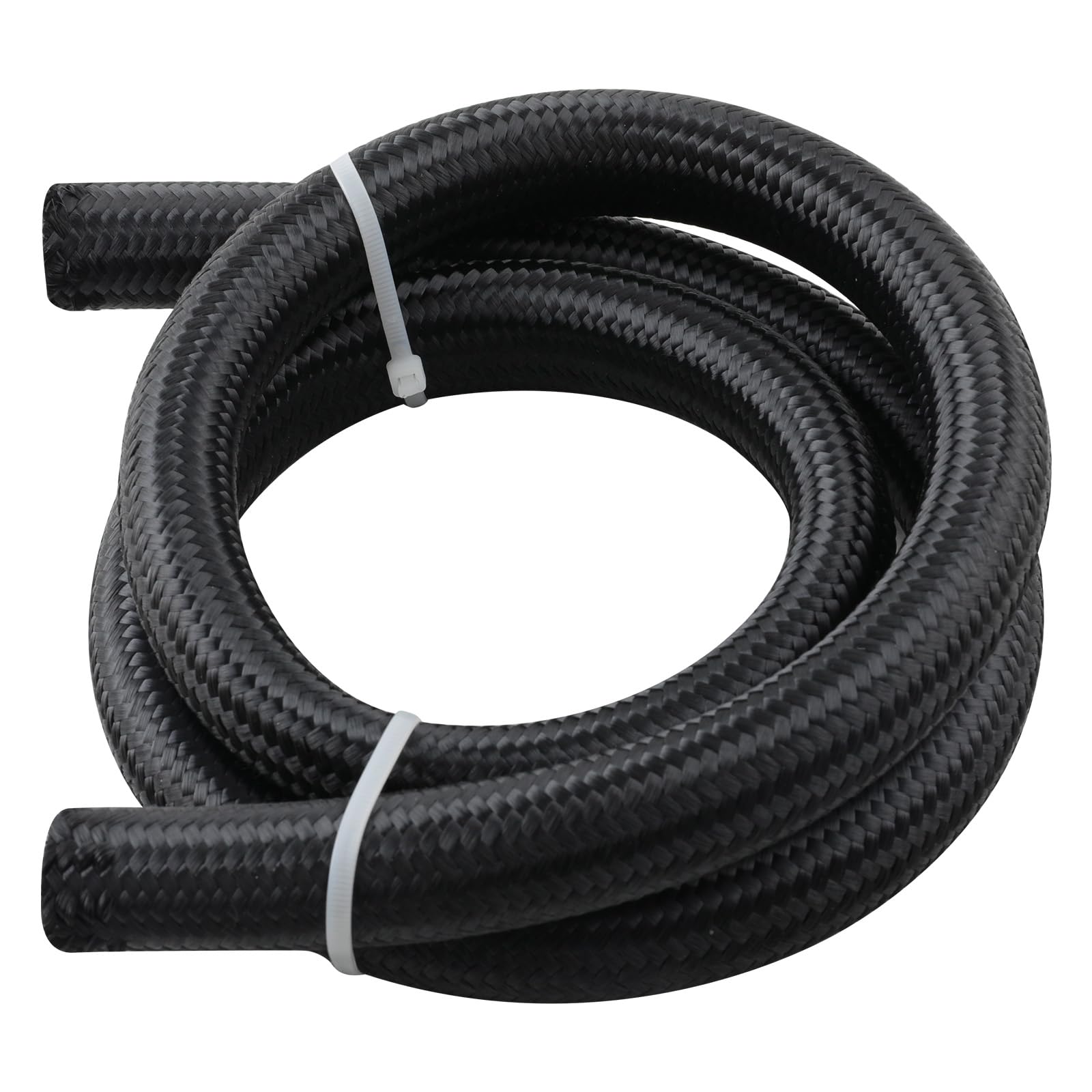 5FT 16AN Hose Fuel Line, AN16 Nylon Braided CPE Rubber Oil Cooling Line