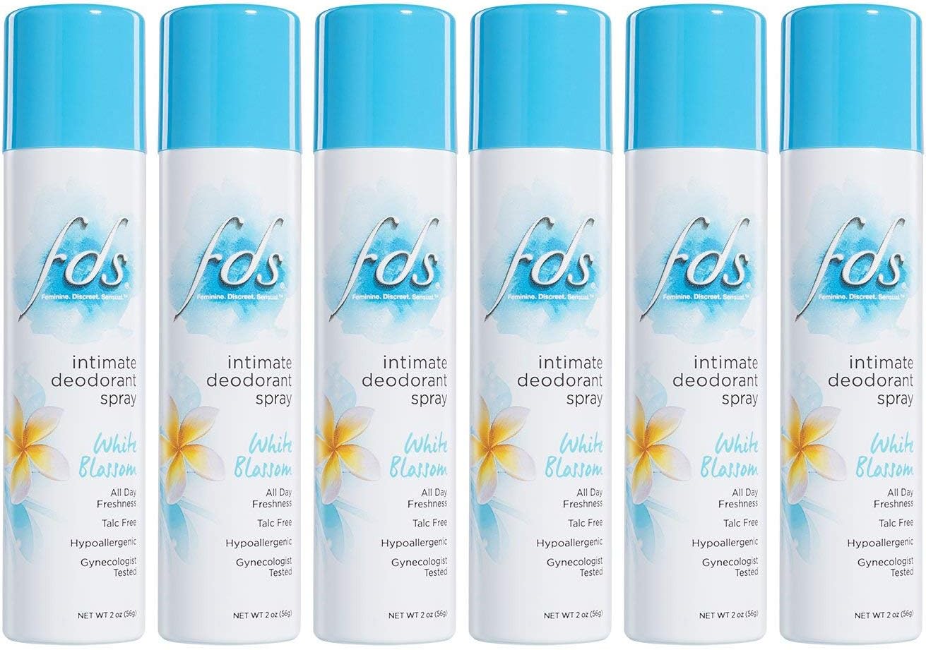FDS Hypoallergenic Intimate Deodorant Spray, White Blossom