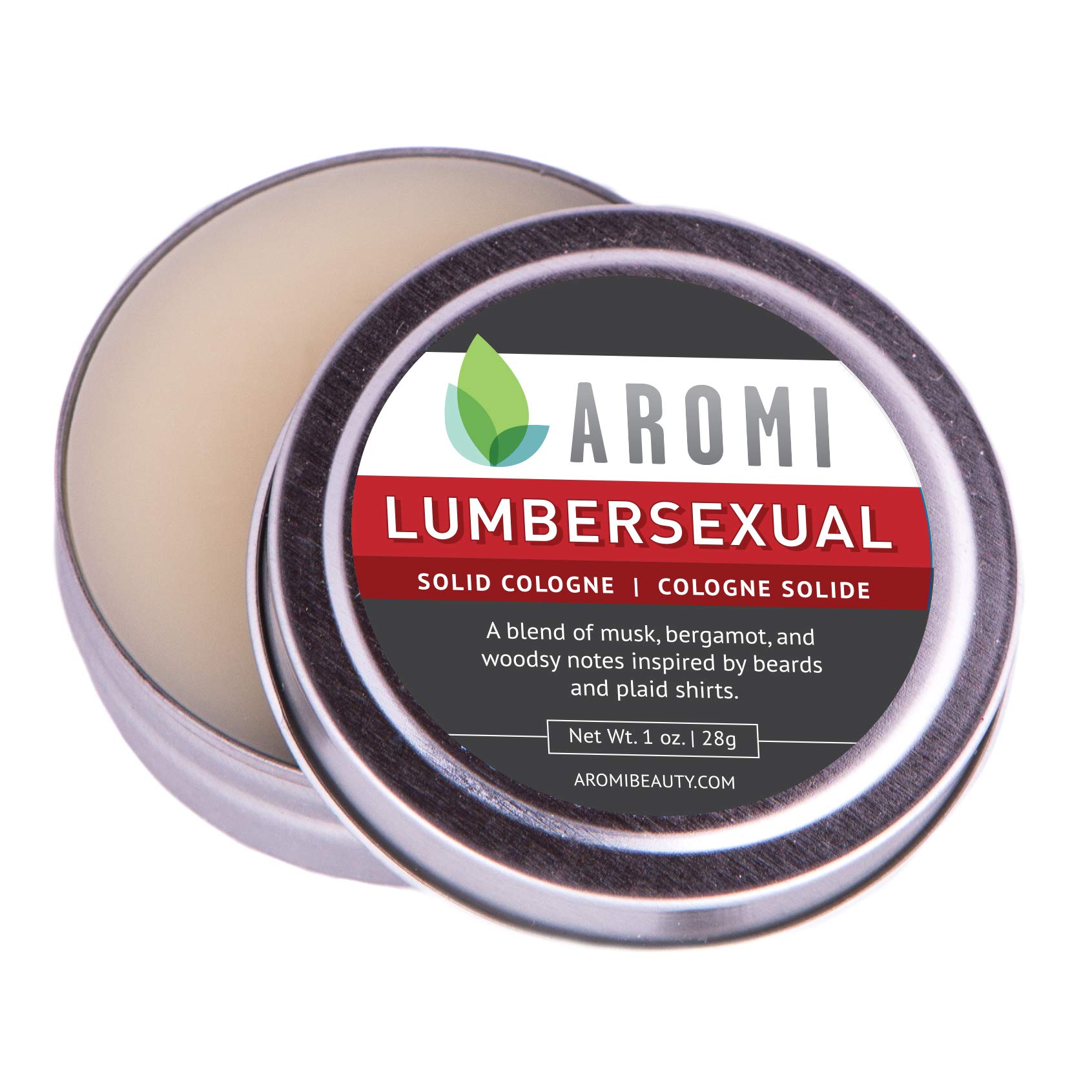 Aromi Solid Cologne for Men | Cashmere Woods, Bergamot, and Musk Fragrance, Father's Day Gift, Travel, Vegan, Wax Scent, 1.0 ounce | (Lumbersexual)
