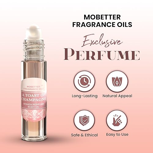 Miniatura 3 de MOBETTER FRAGRANCE OILS - Aceite corporal con perfume para mujer, fragancia A Toast of Champagne
