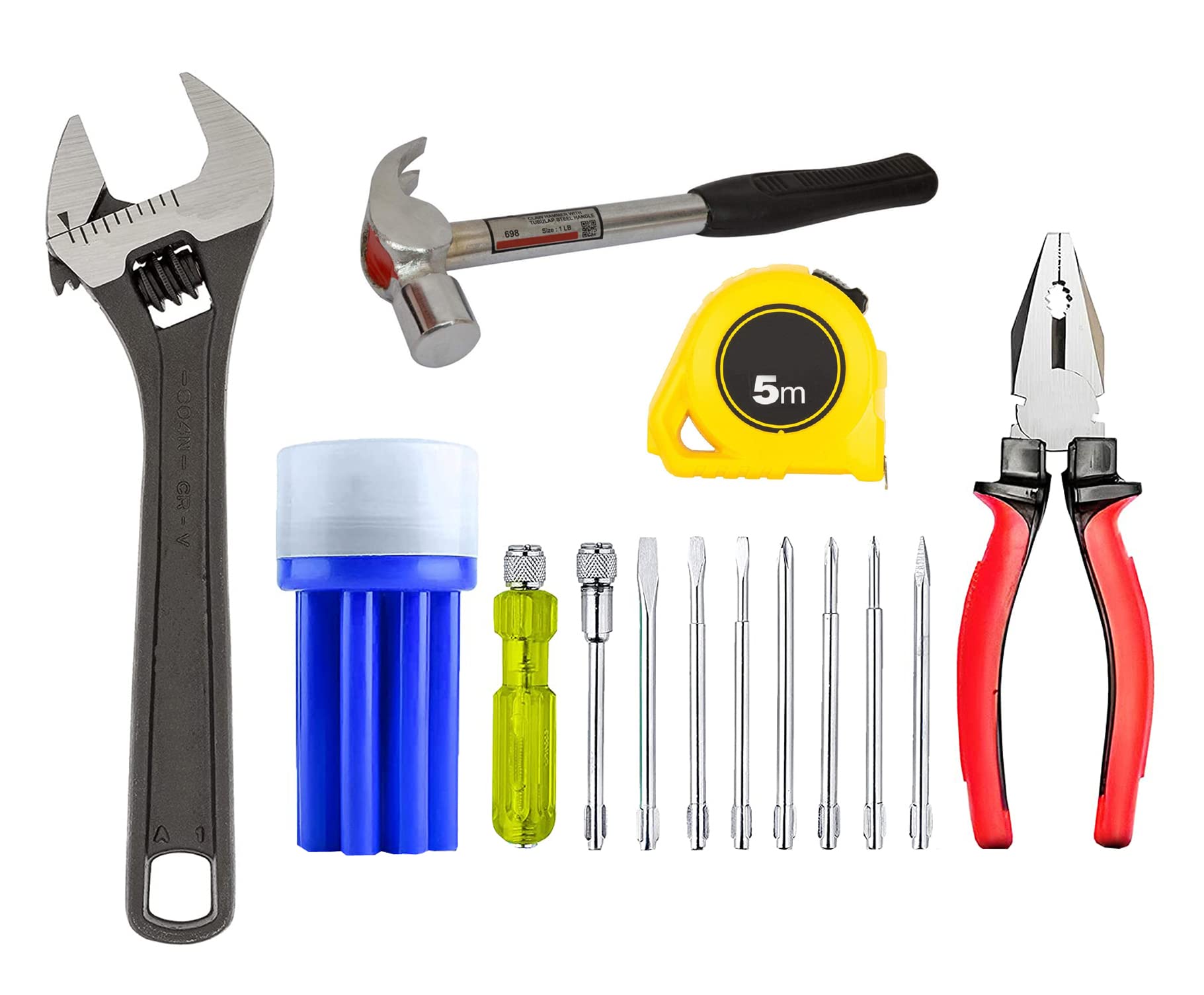See full amazon price history chart for GIZMO Hand Tools, Hand Tools Set, 8Pc Screwdriver Set, Steel Hammer 1/2 Inch, Combination Plier, Adjustable Wrench & Measuring Tape. GIZMO Hand Tools, Hand Tools Set, 8Pc Screwdriver Set, Steel Hammer 1/2 Inch, Combination Plier, Adjustable Wrench & Measuring Tape. (B08L6VH6T8) Amazon Price History, Amazon Price Tracker
