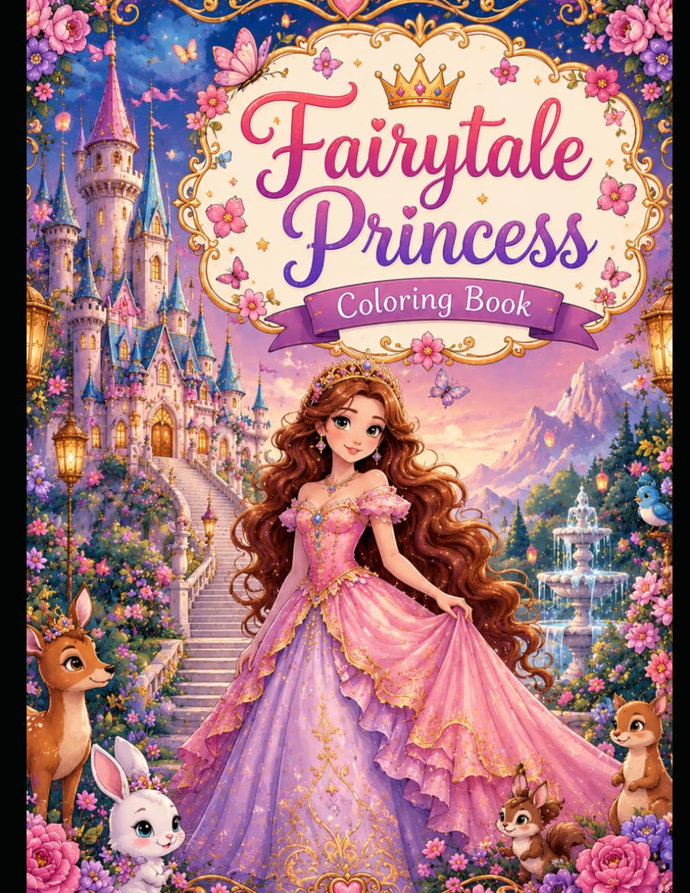 Fairytale Princess Coloring Book