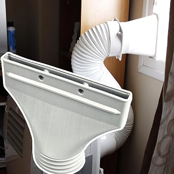 Air Conditioner Window Adapter, Portable Flat Hose Air Conditioner Window Kit, Airs C Onditioner Exhaust Hoses Wi ndow Adapter Connector, Vent Kit Ac Dryer for Tent Exhaust Systems, Kitchen Door Car