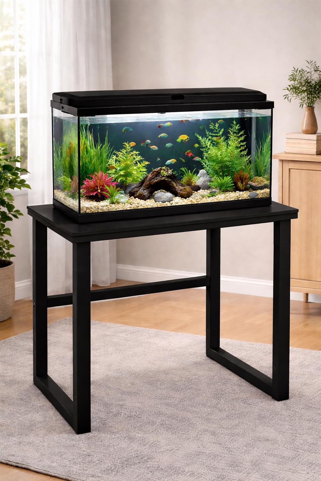 57311 Heavy Duty Metal Workbench for Warehouse Packing Household Shelving Fish Tank Rack and Commercial Kitchen Preparation Sturdy Stable and Thickened Metal Table 60x40x70cm-image-12