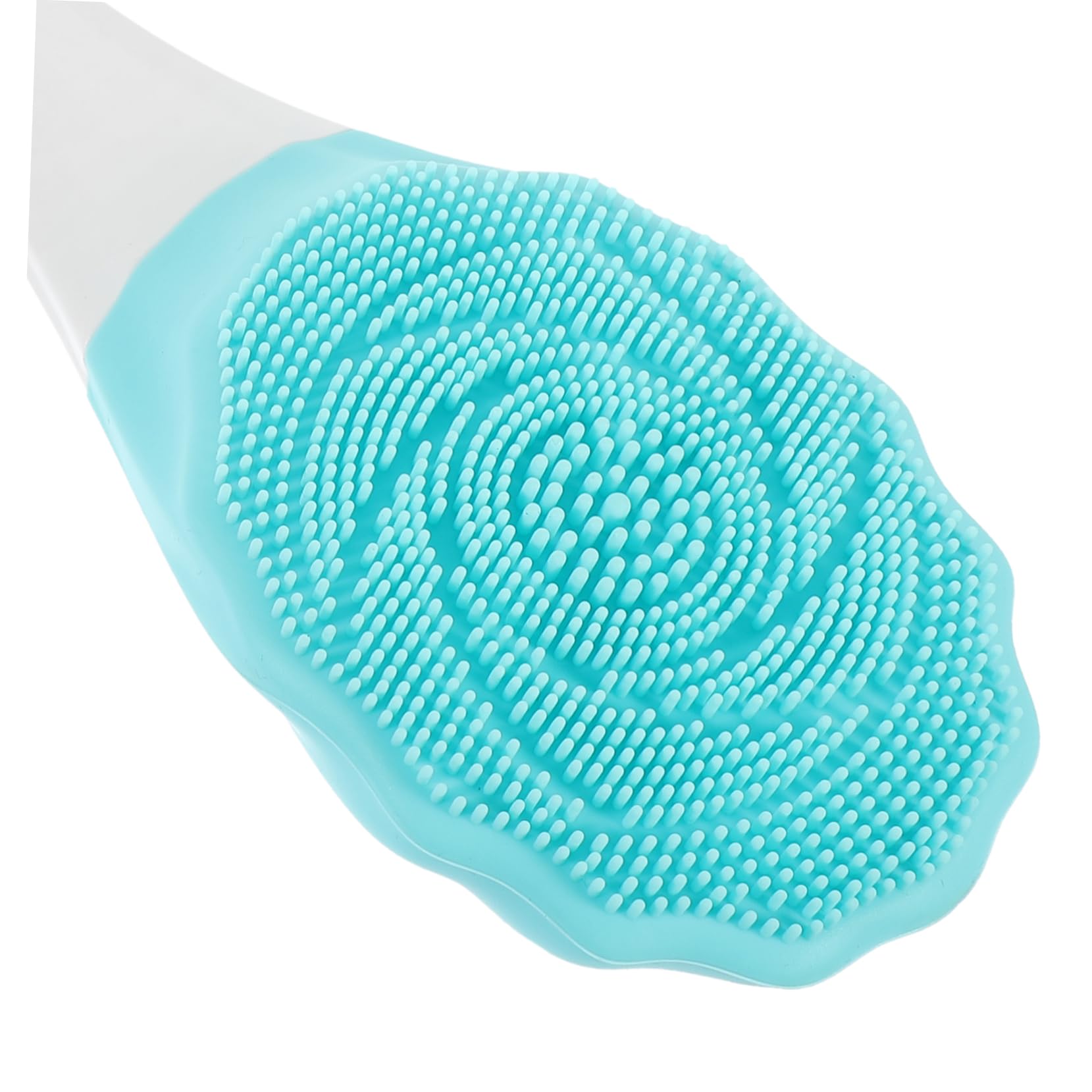 Brosse de Bain Électrique à Long Manche, Nettoyant Corps, Bleu