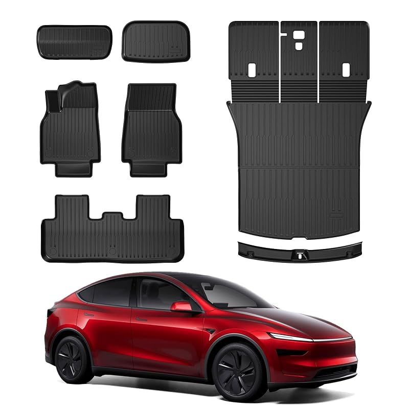 Kit de Tapetes e Forros para Porta-Malas SYYFMAW em TPE para Tesla Model Y Juniper 2025–2026, 7 Peças