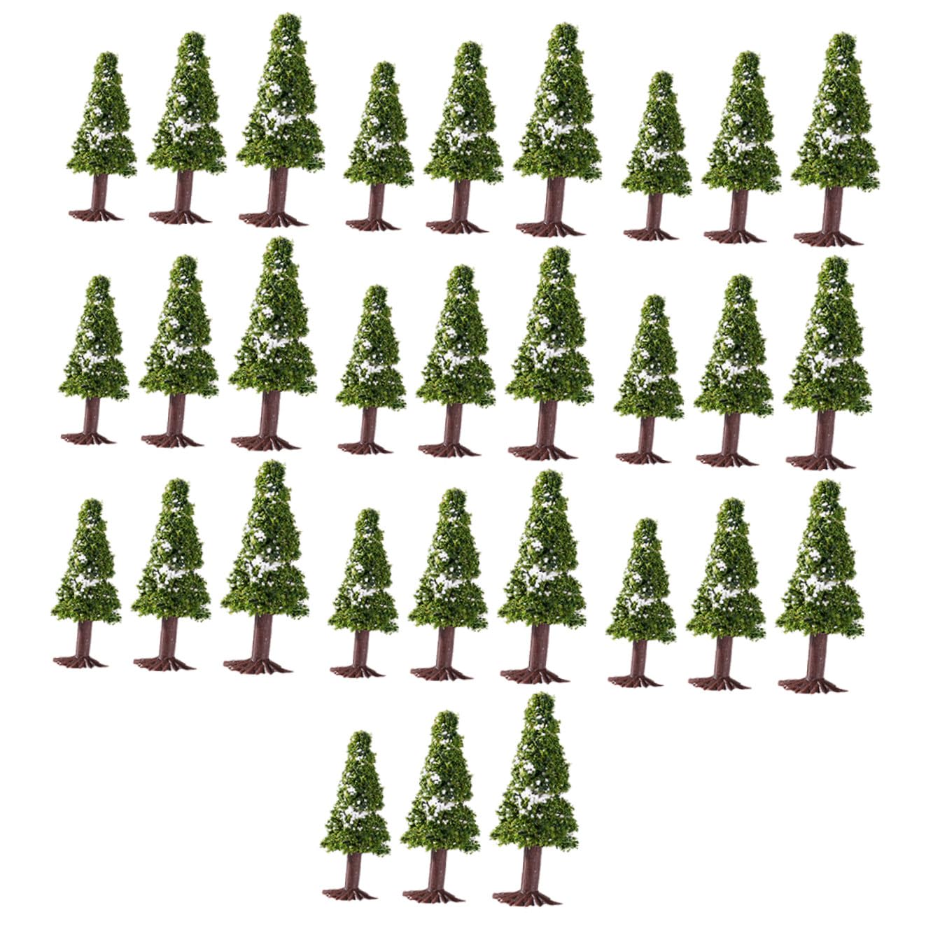 MAGICLULU 30pezzi Alberi Modello di Pino Paesaggio Albero per Scenari Modellini di Treni Architettura Modelli Progetto Scolastico Realizzato Materiali