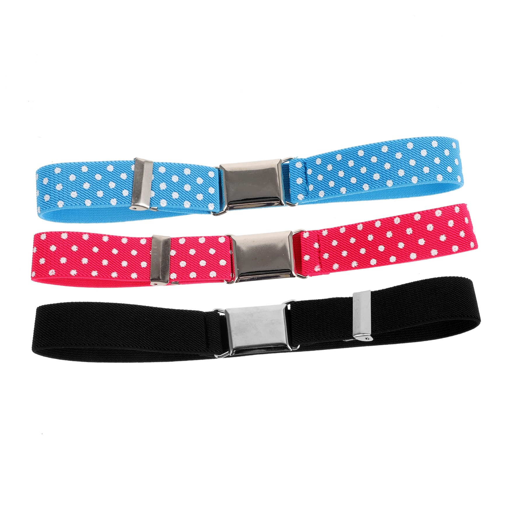 PartyKindom 3pcs Boys and Girls Belt Adjustable Waist Belt Buckle for Boys Girls for Jeans Casual Pants