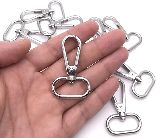 Miniatura 4 de Goyunwell Cierres giratorios de langosta para puerta de empuje, ganchos giratorios de 1 pulgada para hacer bolsos, cierre de langosta, ganchos