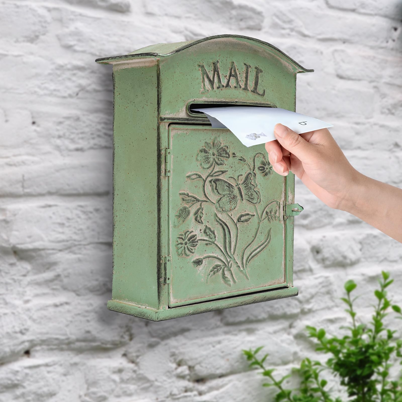 Buzones De Exterior Buzón Vintage Para Pared Estilo Retro Con