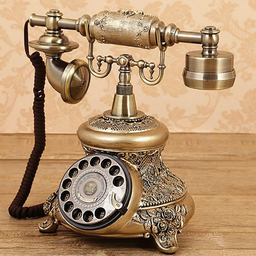 Telefon Obrotowy Klasyczny Telefon Imitacja Starożytnego Europejskiego Pasterskiego Retro Telefon Stacjonarny Domowy