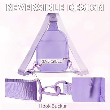 YOOLIFE Sling Bag for Girls - Birthday Gifts for 9 10 11 12 13 Year Old Girl, Birthday Gifts for Girl Daughter Sister, Initial Cross Bags for Girls Women Sling Belt Bag Purse(Pink A)