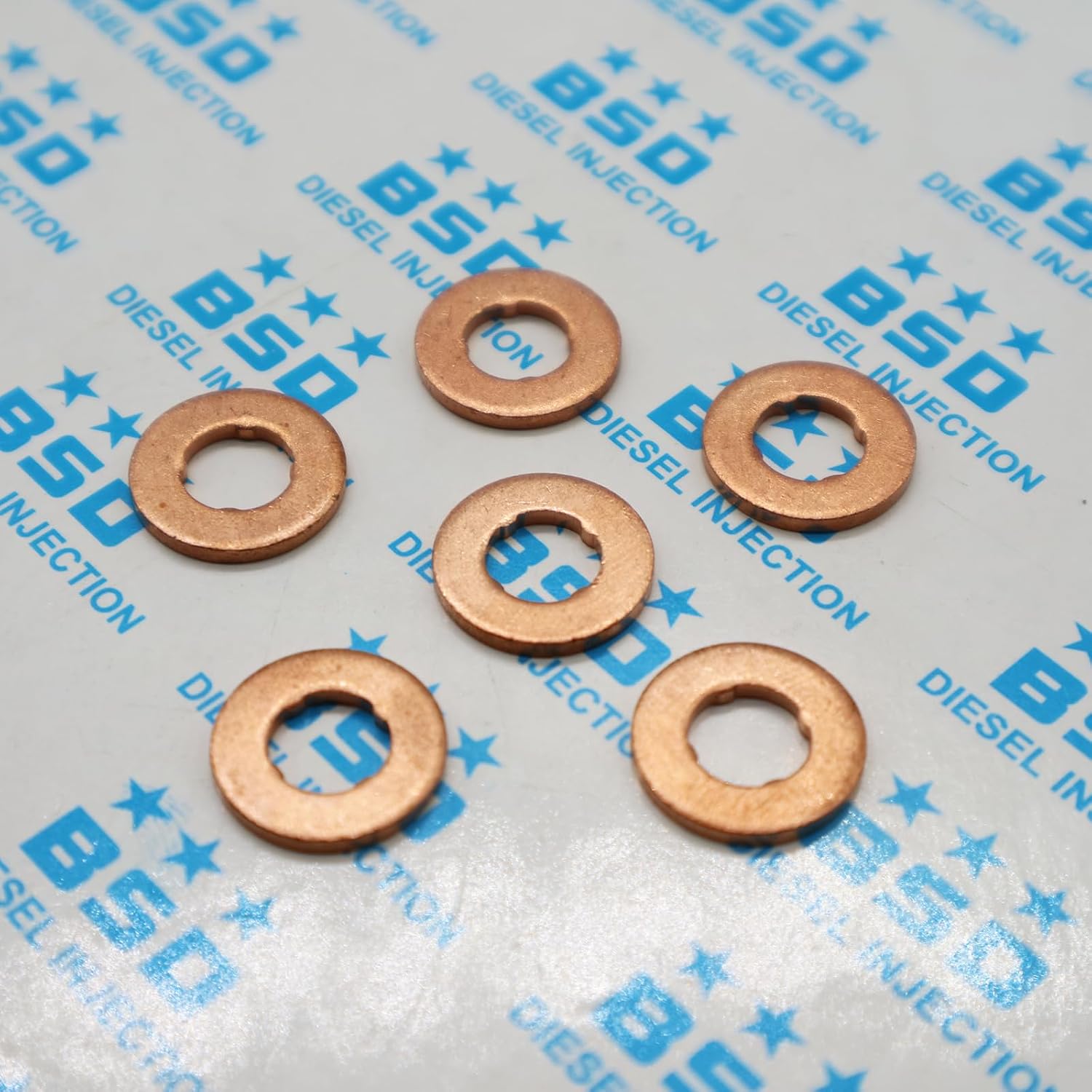 24PCS/LOT Nozzle Gasket F00VC17503 Thickness 1.5MM Copper Washer for Common Rail Injector (F00VC17503 1.5MM)