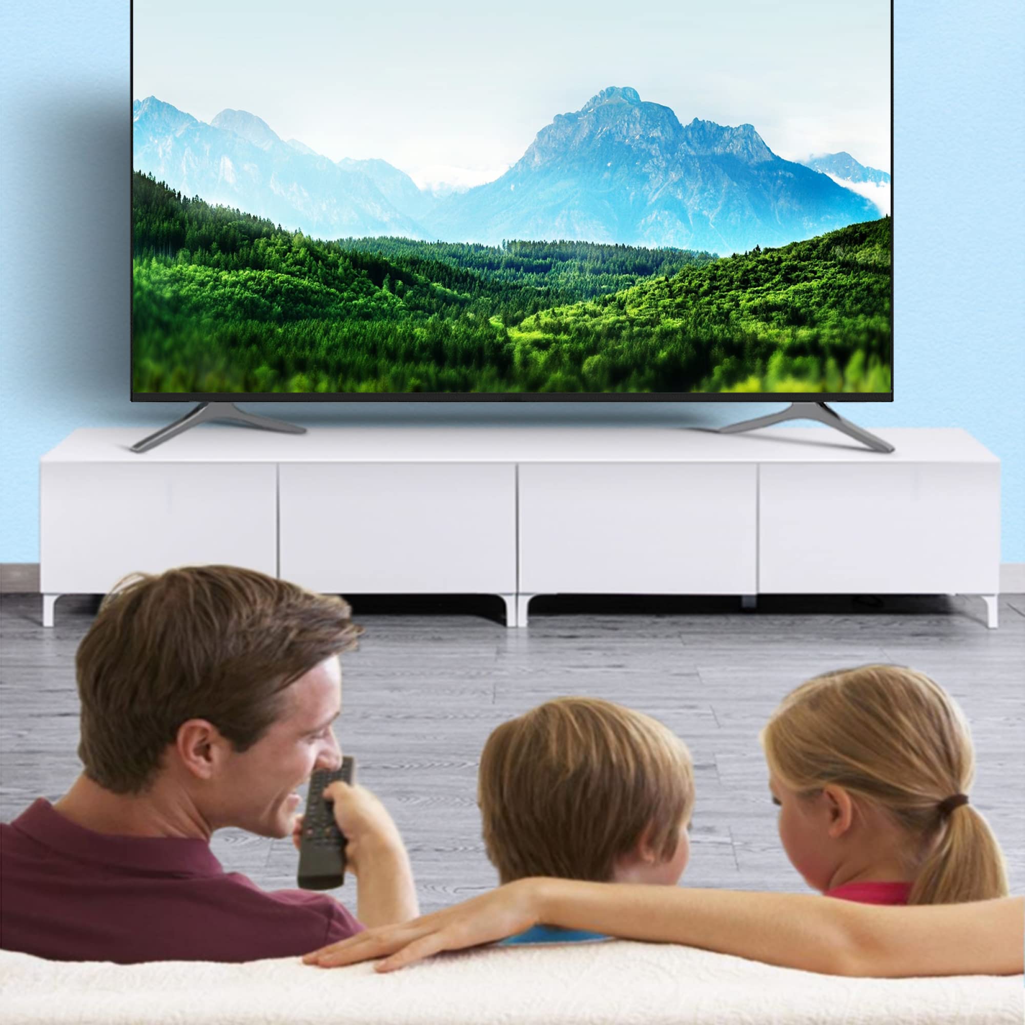 Pellicola protettiva anti luce blu per TV, riduce i riflessi, protezione per gli occhi da 43/46/50/55/65 pollici, pellicola antigraffio, superficie opaca, filtro antiluce sol(65 pollici 1440 x 809 mm