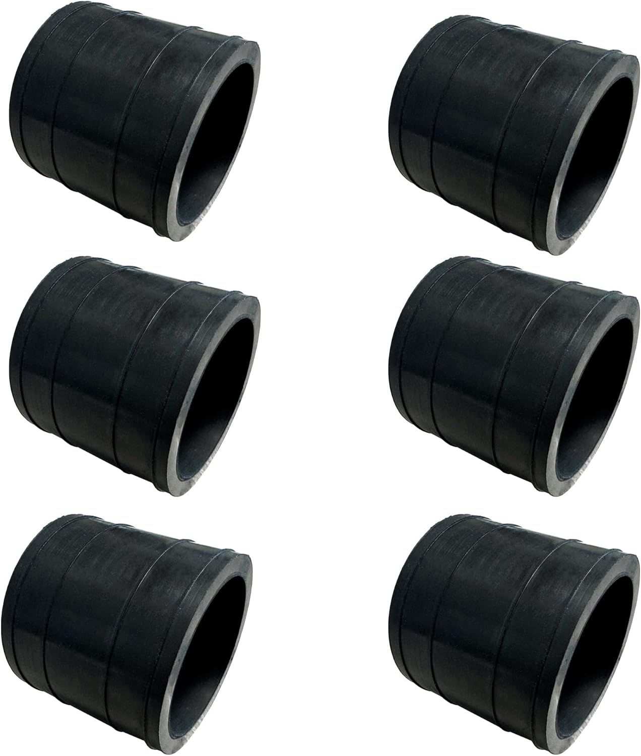 SolarPoolSupply 2.5" Heavy-Duty Connector Hose for Solar Pool Heaters - Premium Rubber Coupling for Solar Panels with 1.5" I.D. Headers — 6 Pack