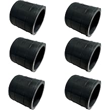 2.5" Heavy-Duty Connector Hose for Solar Pool Heaters - Premium Rubber Coupling for Solar Panels with 1.5" I.D. Headers 6 Pack