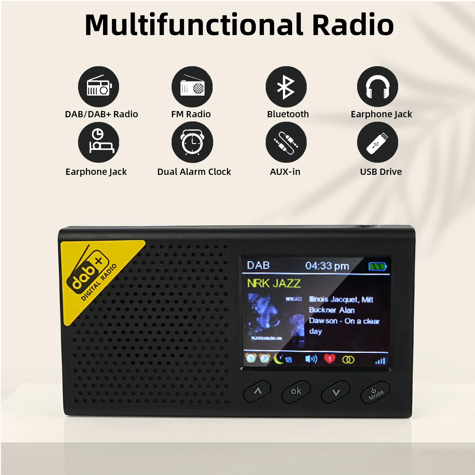 Radio Portatile DAB+ Petersfield Go - Piccola Con Cuffie E Clip Da Cintura, 12 Ore Autonomia - Foto 6