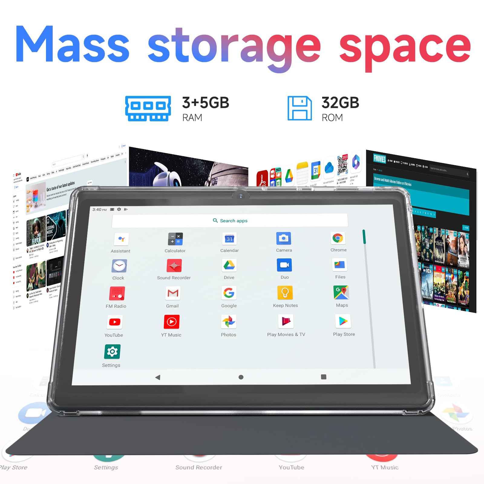 Amazon.com : Android 14 Tablet 7 inch Tablets with Case, 8GB RAM