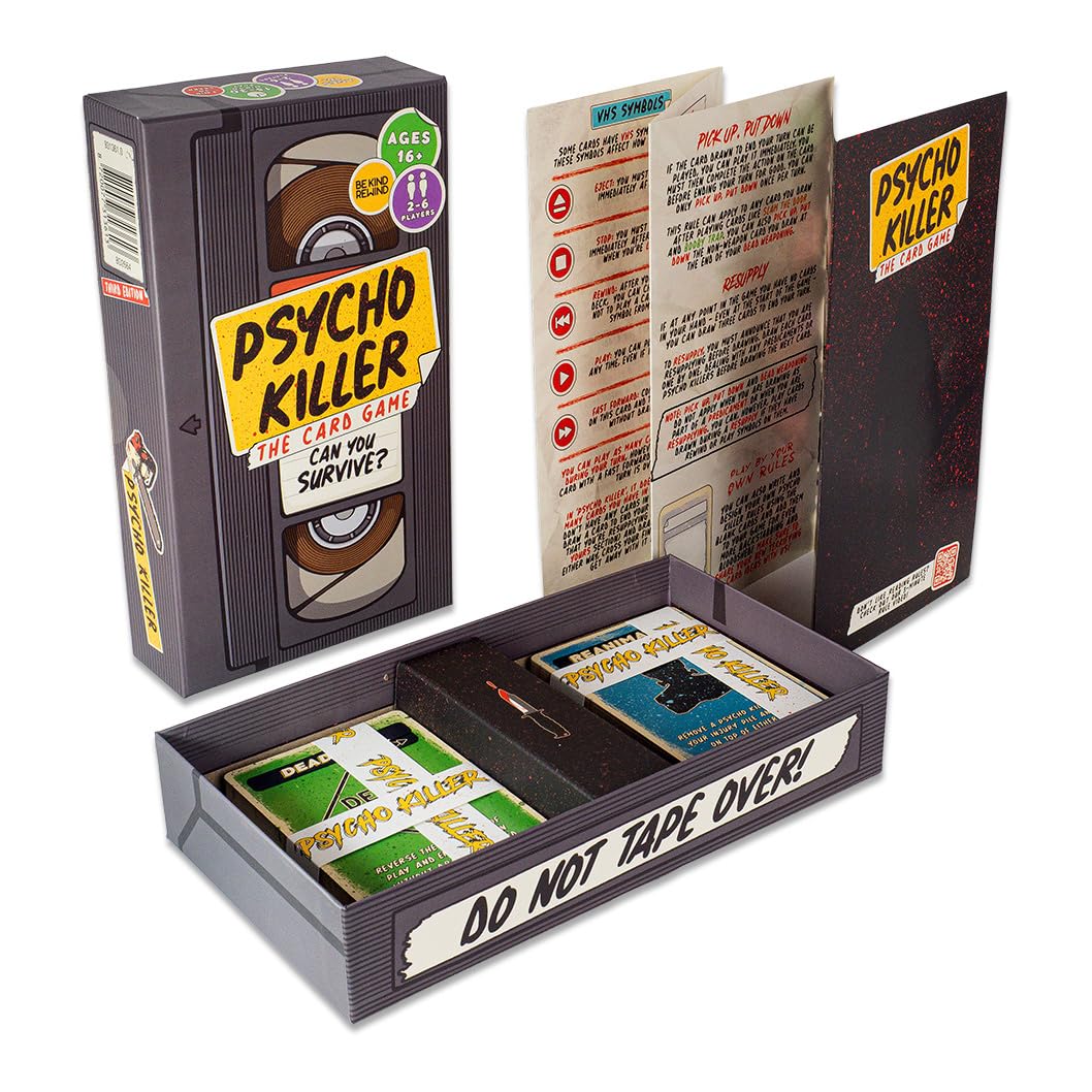 Greater Than Games Psycho Killer, Fast-Paced, Hilarious and Strategic Party Game!