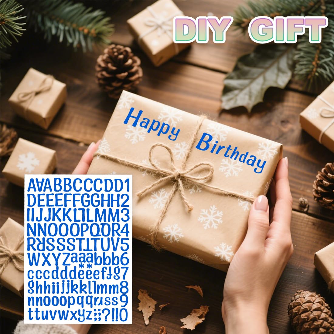 Małe winylowe naklejki z literami do scrapbookingu, 2,5 cm naklejki z literami i cyframi na skrzynkę pocztową, do domu, biura, znaków, okien, drzwi, DIY, 1416 szt., 12 arkuszy (ciemnoniebieskie)