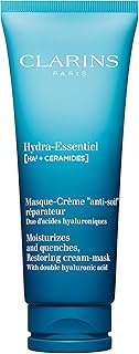 Clarins Hydra-Essentiel Face Mask | Hydrating Face Mask | Visibly Plumper Skin + 24H Hydration* | Revives Radiance | Double Dose Of Hyaluronic Acid | Visibly Smoothes | All Skin Types | 2.5 Oz