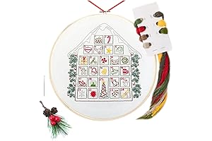 Christmas Embroidery Kit: Embark on a Festive Stitch-a-Day Adventure