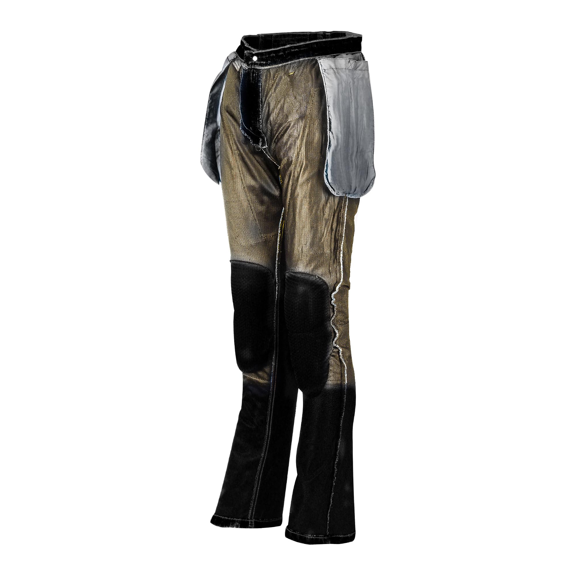 BGA - Pantaloni protettivi da moto da donna, bikers Gear Australia Bootcut pantaloni da moto in kevlar jeans rinforzati per fianchi e ginocchia