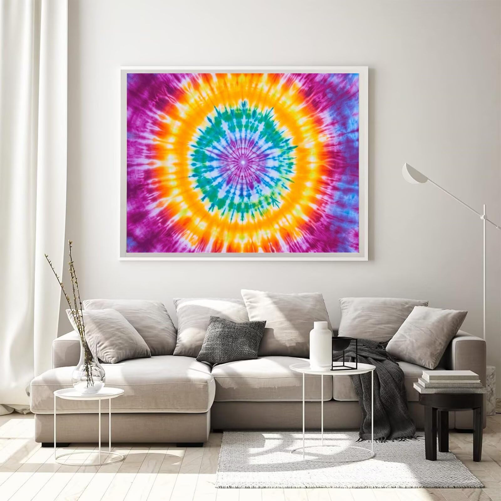 Malarstwo diamentowe, abstrakcja, mandala, obraz diamentowy 5D, okrągły obraz diamentowy 5D, zestaw do samodzielnego wykonania, zestaw do majsterkowania, dekoracja domu, na ścianę, na prezent, 90 x