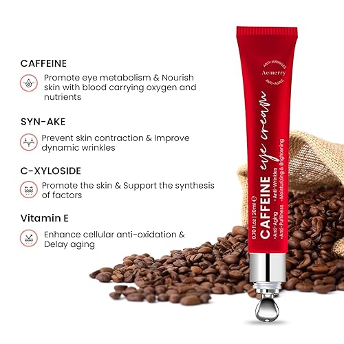 Miniatura 3 de Crema de ojos para ojeras e hinchazón crema para debajo de los ojos con cafeína y retinol - Crema de ojos antienvejecimiento para arrugas -