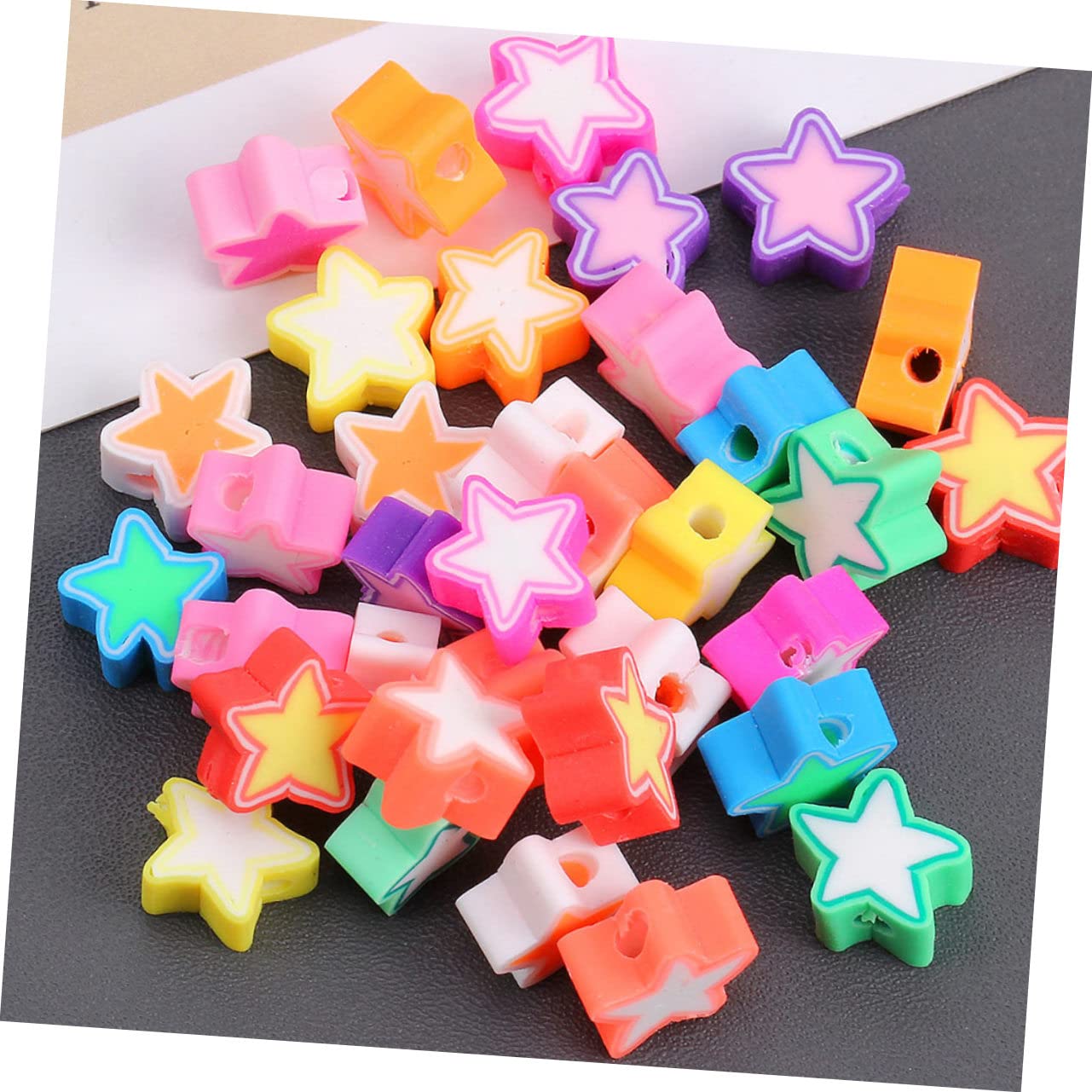 EXCEART 1000piezas Abalorios Sueltos De Para De Pulsera y Collar Accesorios De Joyería Arcilla Polimérica Perfectos Para Manualidades y Proyectos De