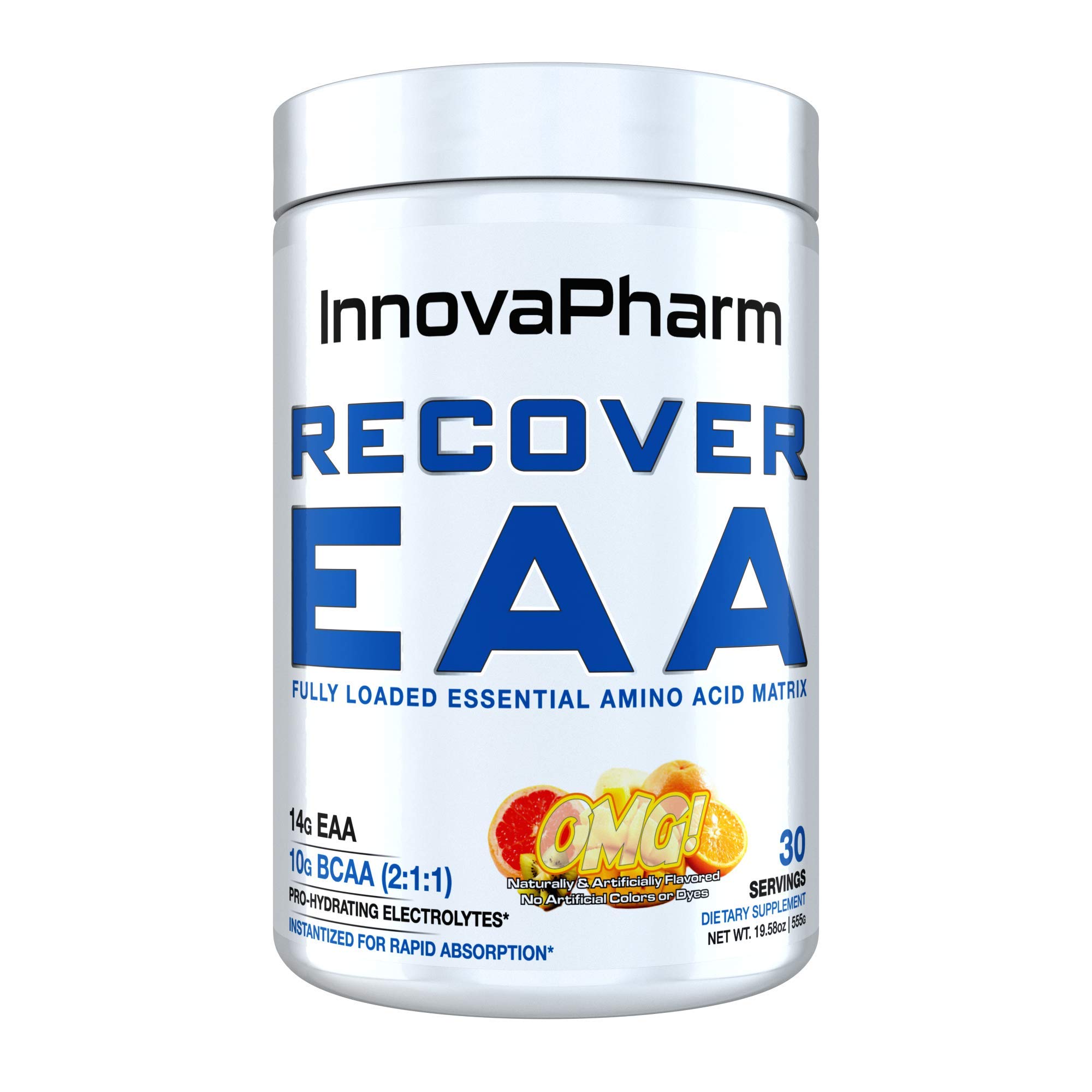 InnovaPharm Recover EAA - OMG (Orange Mango Grapefruit) - 19.58 Ounces