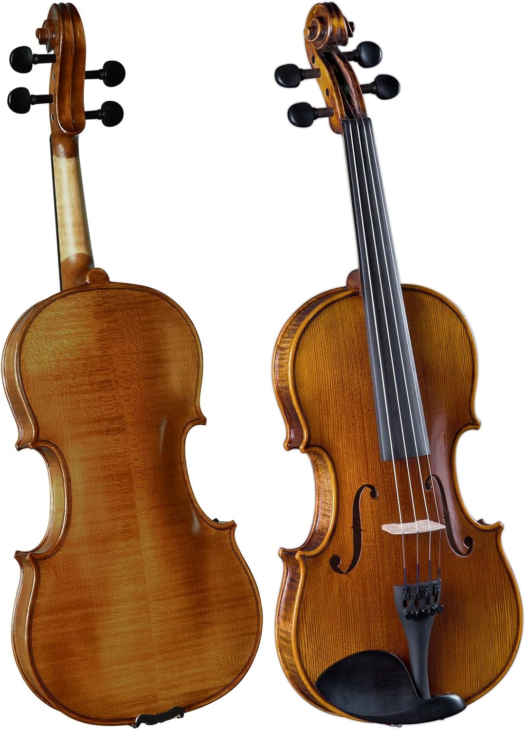 Cremona SV-500 1/4 Artist Violin Bundle – Setup and Ready to Play with Lightweight Case and Accessories Included – Select Solid Tonewoods and Ebony Fittings for Exceptional Tone and Playability