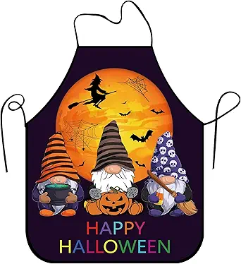 Holiday Aprons, Adjustable Cooking Apron Chef Bib Apron for Dinner Cooking Grilling Baking Painting Garden