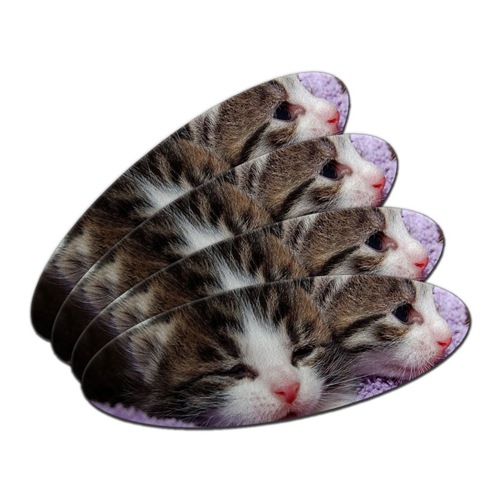 Kittens - Kitty Cats Double-Sided Oval Nail File Emery Board Set 4 Pack