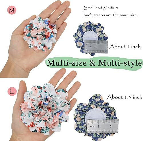 Miniatura 3 de 60 piezas de flores para collar de perro, corbatín de flores para mascotas, tres tamaños para perros pequeños, medianos y grandes, accesorios de