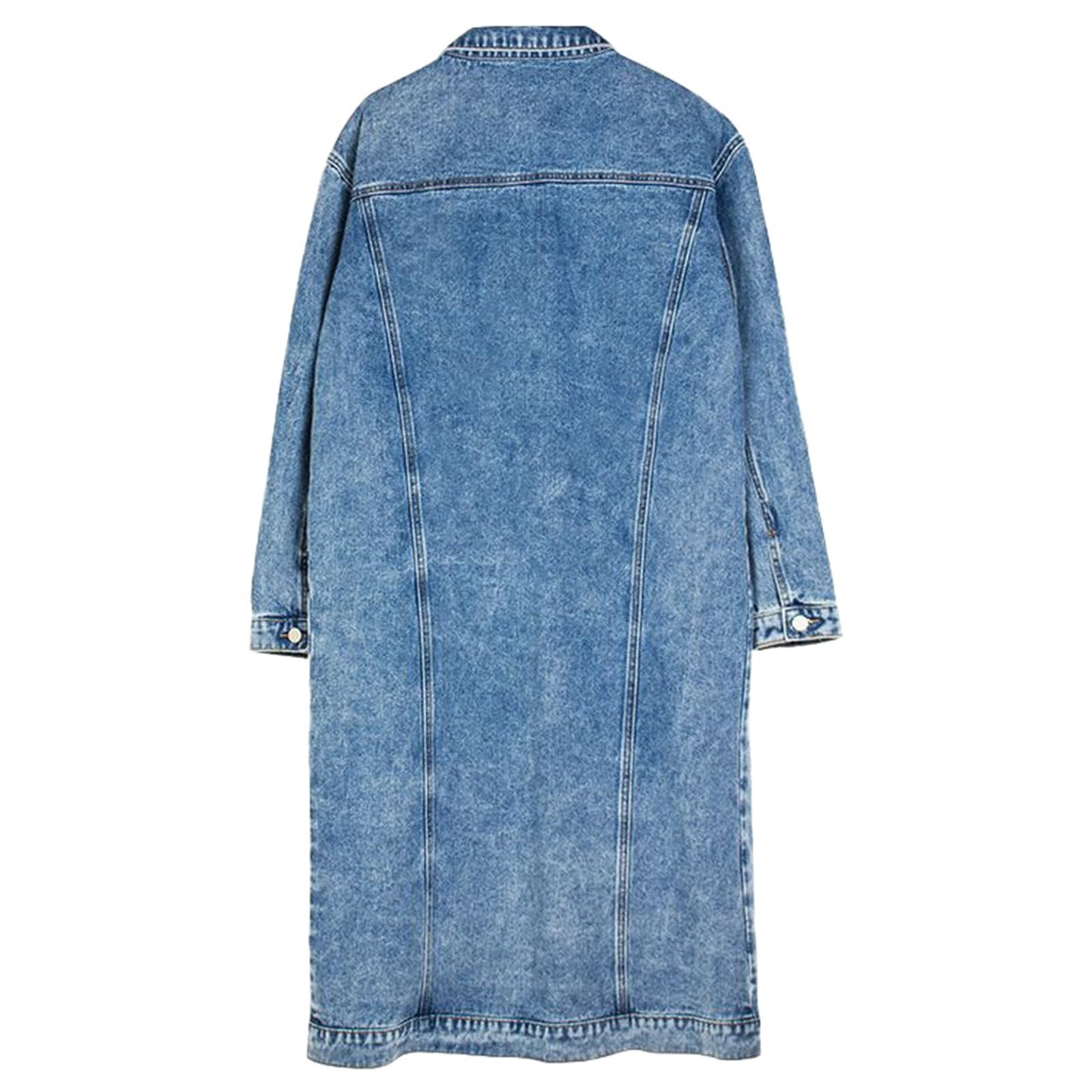 Chaquetas Vaqueras para Mujer, Chaqueta De Mezclilla Elástica Vintage con Botones De Manga Larga Chaqueta Vaquera Occidental Holgada Cazadora Mujer Entretiempo Chaquetas Mujer para Primavera Otoño