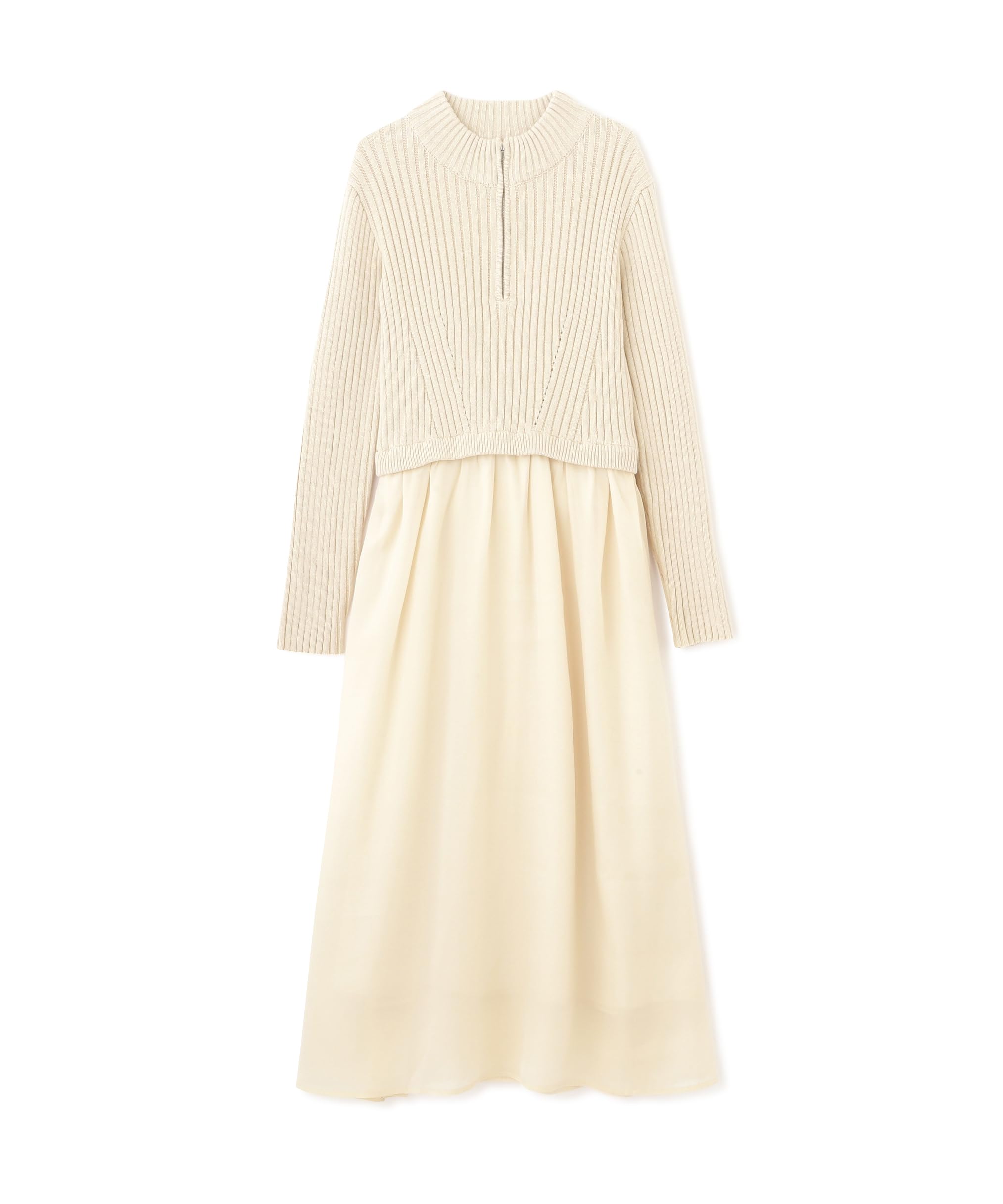 NATURALBEAUTYBASICハーフジップニットドッキングワンピース 楽天市場】【SALE／50%OFF】ハーフジップニットドッキング