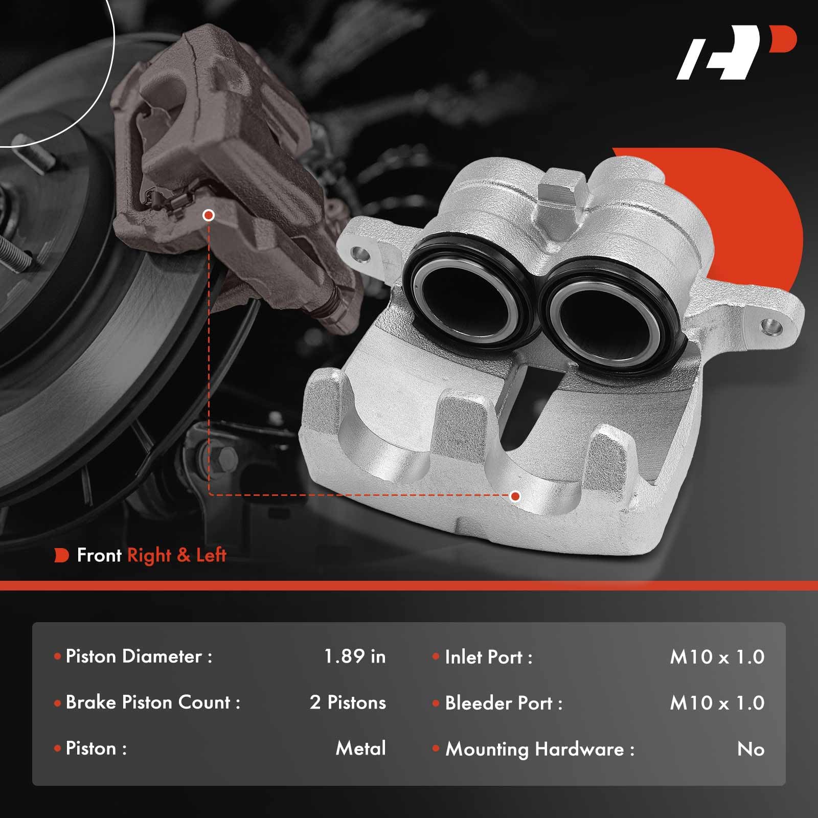 A-Premium Brake Caliper Assembly - Front Left For BMW X5 2000-2006 & Land Rover Range Rover 2003-2005 - View #7