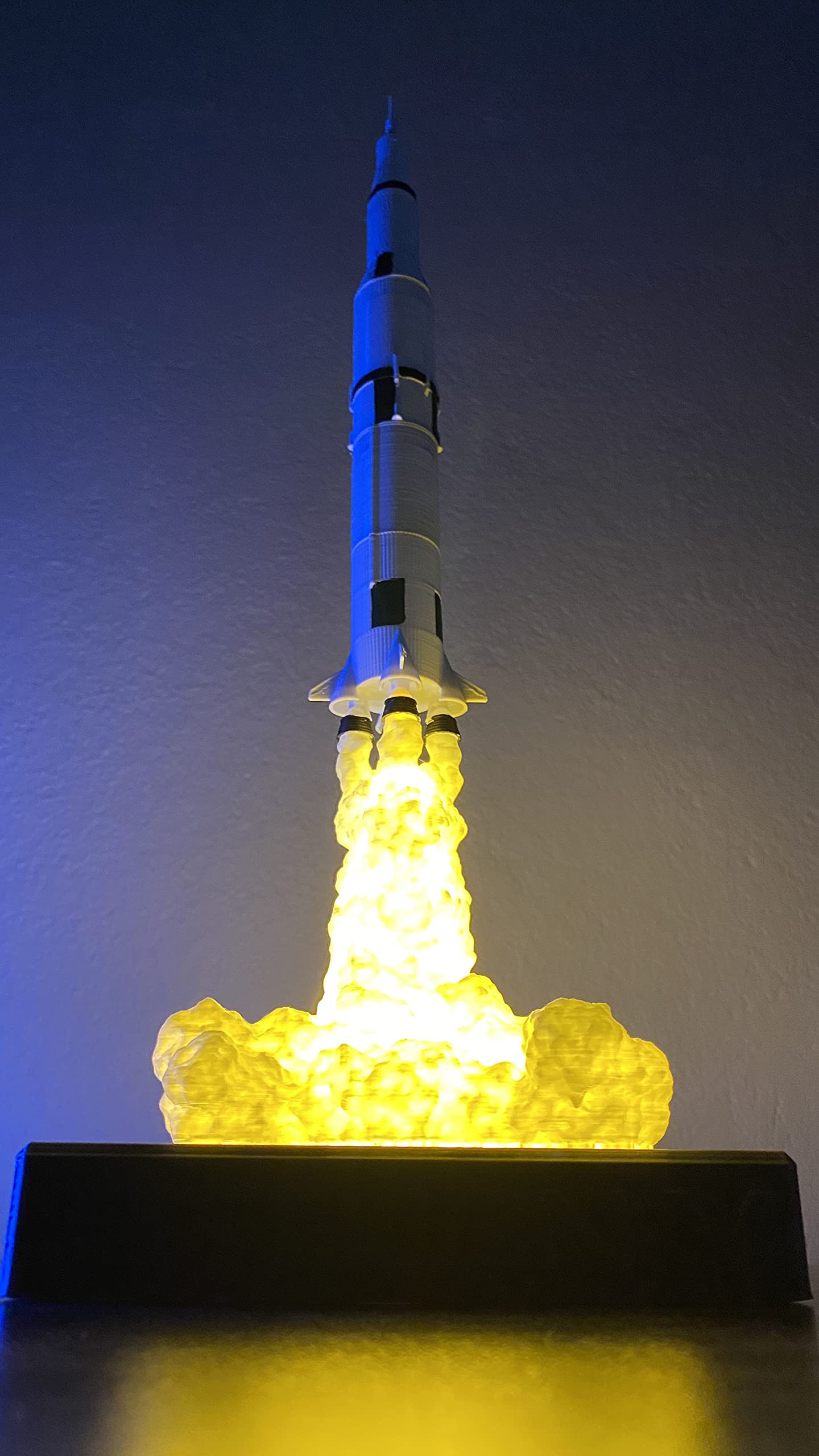 Roket Lamba Satürn V Dekoratif Gece Lambası Ev Ofis Dekorasyon Rocket Apollo